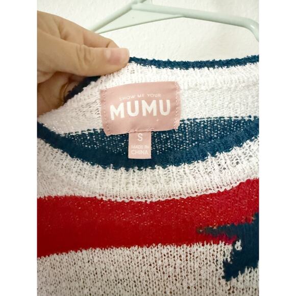 Show Me Your Mumu Star Spangled Go To Sweater Small - Picture 3 of 5